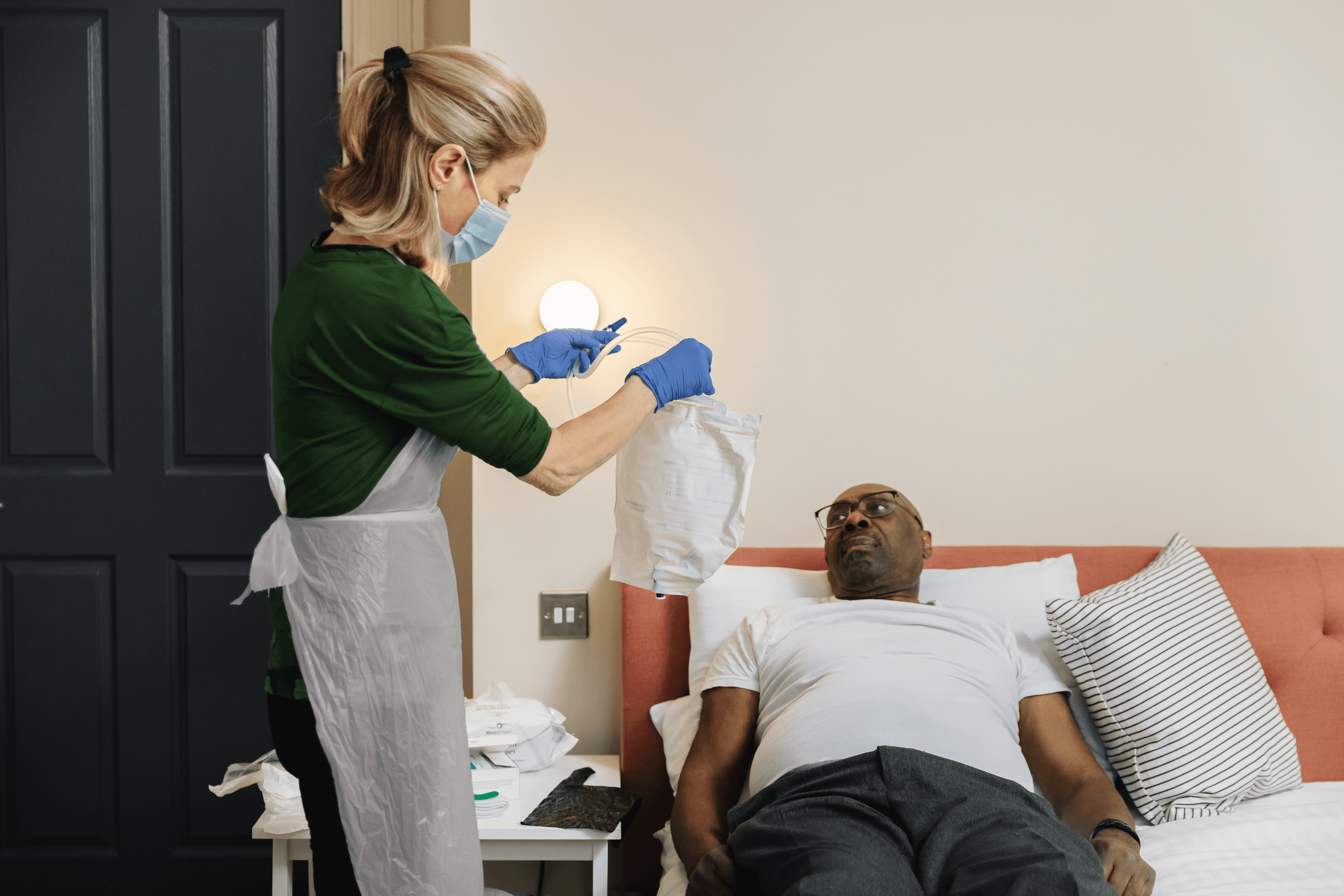 Colostomy care for elderly adults at home