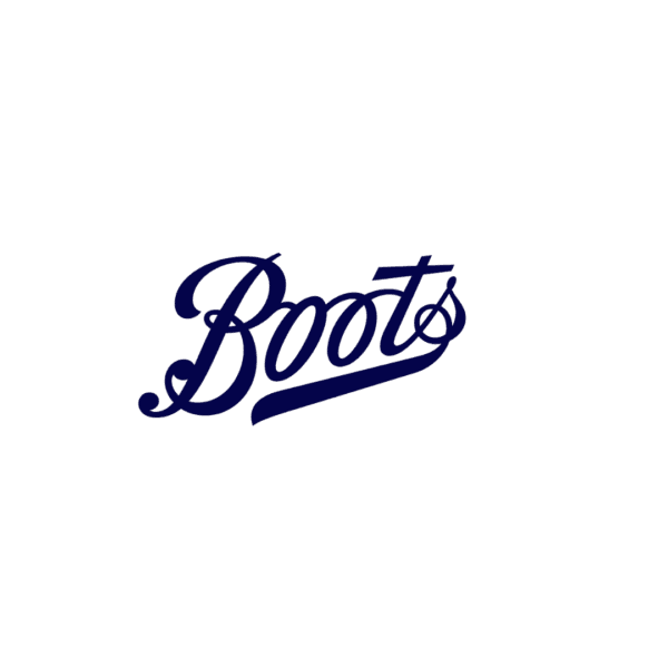 Boots" written in elegant, cursive navy blue letters on a white background. - Home Instead