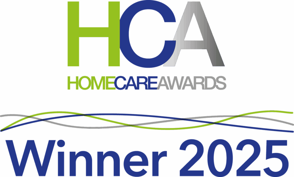 Home Care Awards logo with Winner 2025