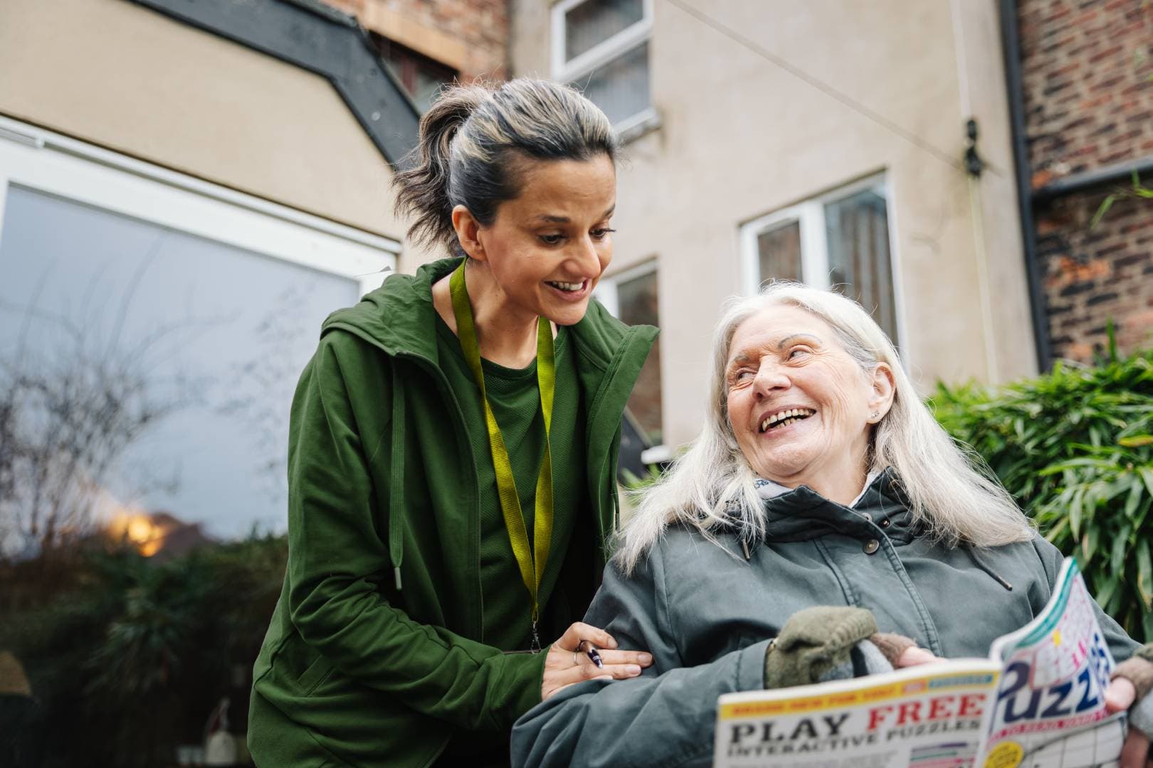 Care is delivered by a familiar person