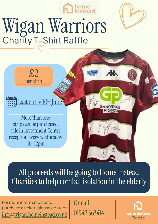 Home Instead Wigan Launches Charity Raffle Day to Support Older Adults